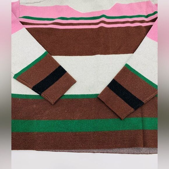 Anthropologie The Carys Mock-Neck Sweater by Maeve Colorblock Sweater - Picture 4 of 7